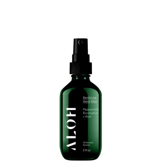 Sanitizing Hand Mist Peppermint Eucalyptus & Aloe Ethyl Smooth 70% Alcohol 2 Fl Oz Refreshing Formula