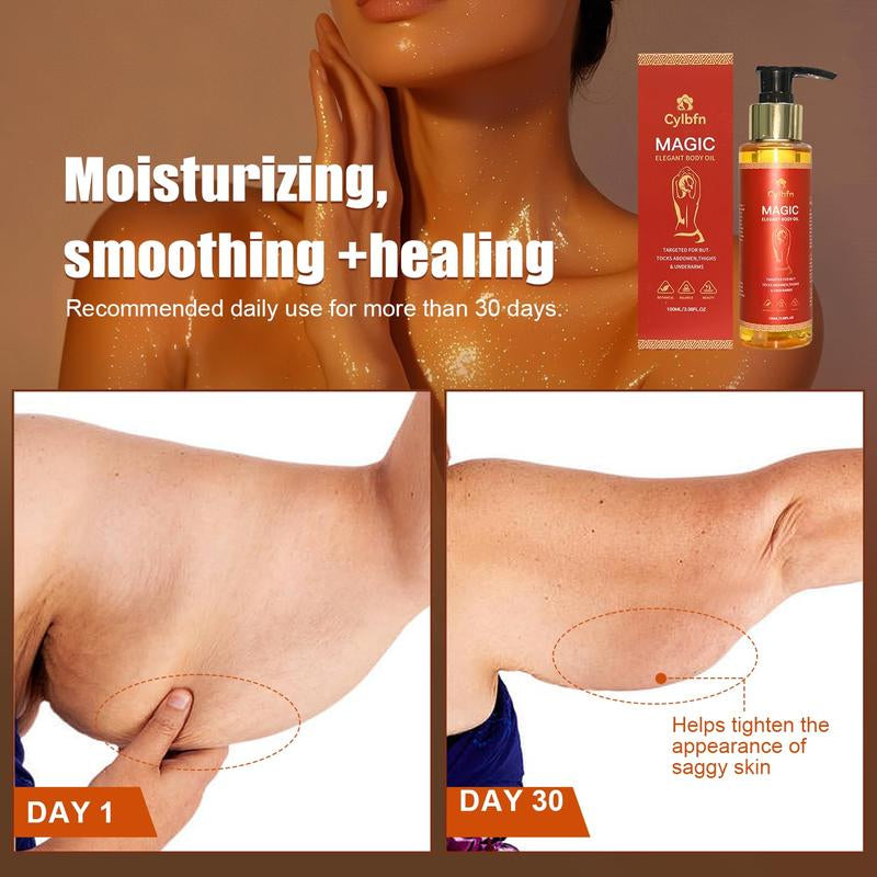 Magic Body Firming Oil – Hydrating Shower Oil & Skin so Soft Treatment with Magic Body Oils – Firming Body Lotion Alternative for Arms, Chest, Thighs – Infused with Vitamin E, Rosehip & Almond Oils