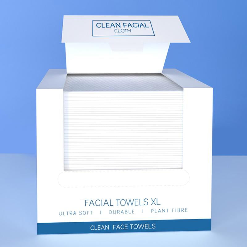 Disposable Face Towels 40pcs Box – Thick, Soft, Hygienic Facial Cleansing Wipes for Sensitive Skin