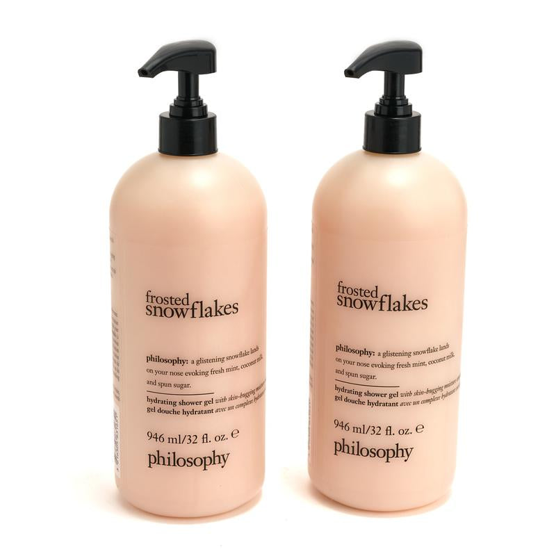 Philosophy Supersize Holiday Treats Shower Gel Duo 32oz – 3-in-1 Shampoo, Bubble Bath & Body Wash (Choose Scent)