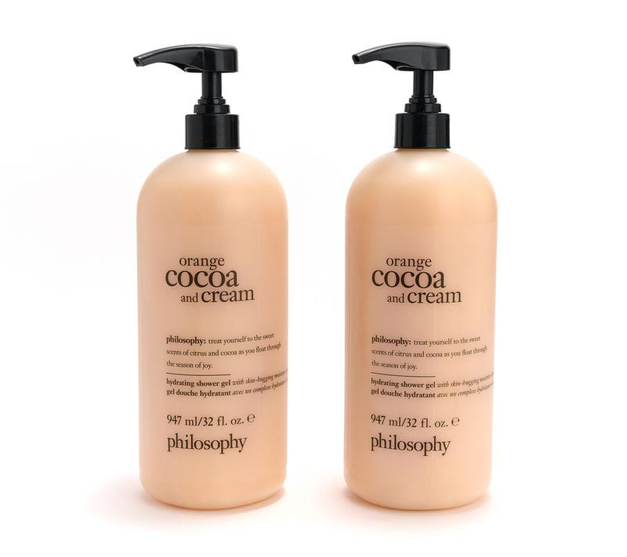 Philosophy Supersize Holiday Treats Shower Gel Duo 32oz – 3-in-1 Shampoo, Bubble Bath & Body Wash (Choose Scent)