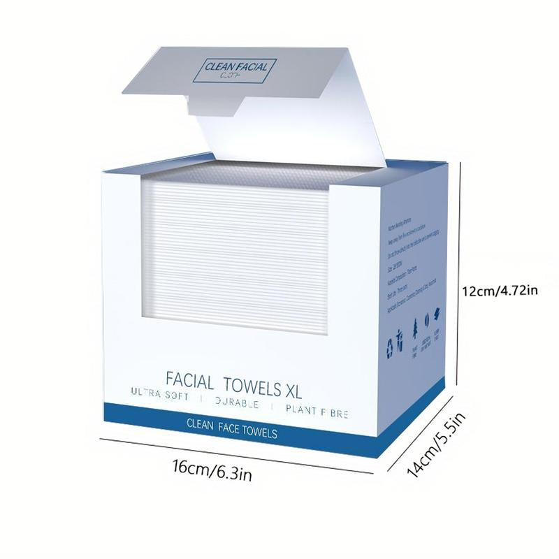 Disposable Face Towels 40pcs Box – Thick, Soft, Hygienic Facial Cleansing Wipes for Sensitive Skin