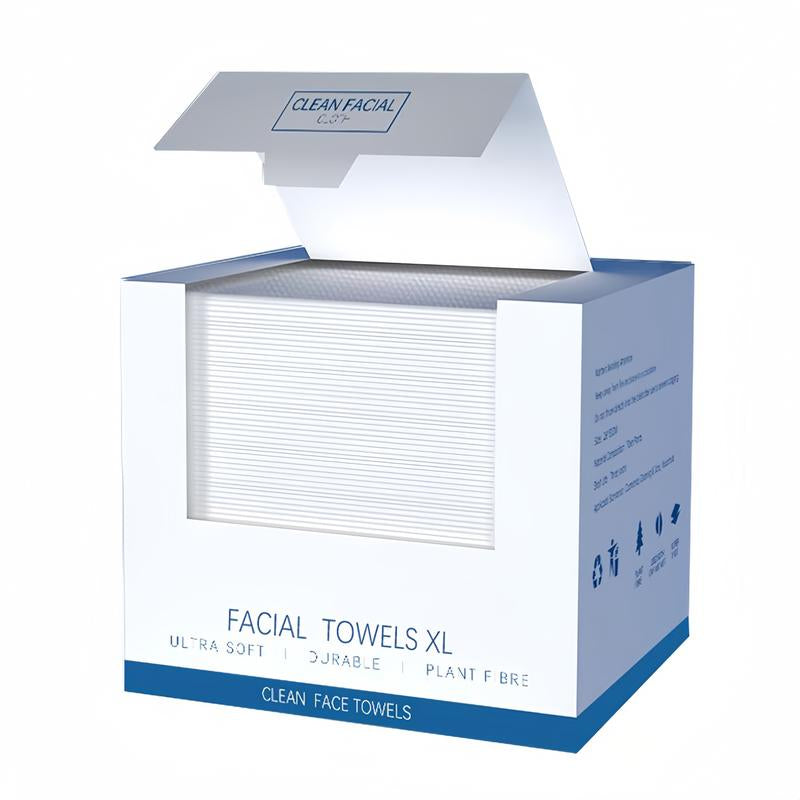 Disposable Face Towels 40pcs Box – Thick, Soft, Hygienic Facial Cleansing Wipes for Sensitive Skin