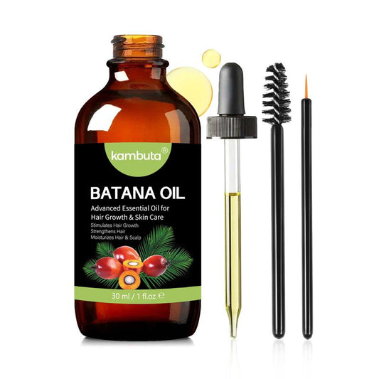 Kambuta Batana Oil Hair Care Scalp Essence - Moisturizing Care for Healthy Hair Growth, Recovery of Dry and Damaged Hair, 100% Oil, from Honduras. Organic Haircare Moisturize Hydrating Moisture Moisturizer Hydrate