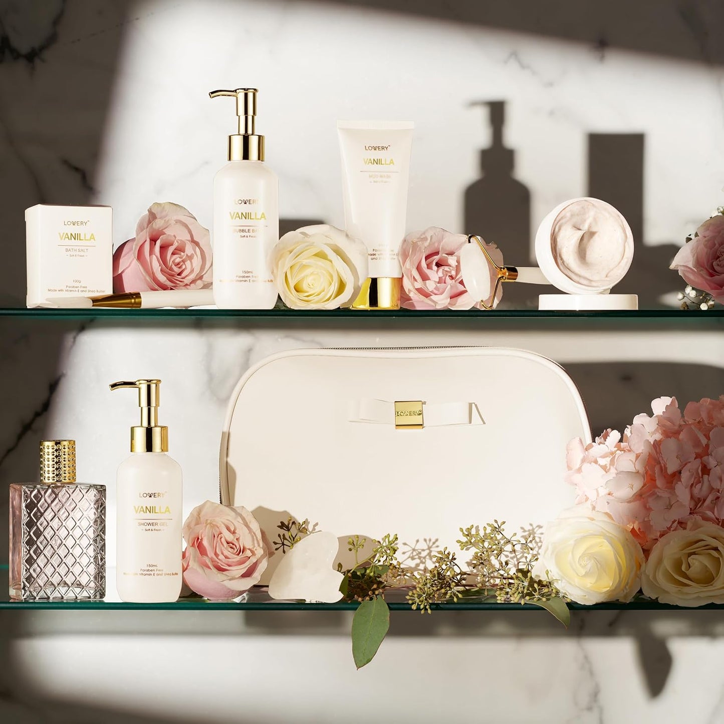 Vanilla Spa Gift Basket for Women