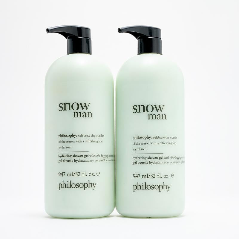 Philosophy Supersize Holiday Treats Shower Gel Duo 32oz – 3-in-1 Shampoo, Bubble Bath & Body Wash (Choose Scent)