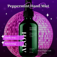 Sanitizing Hand Mist Peppermint Eucalyptus & Aloe Ethyl Smooth 70% Alcohol 2 Fl Oz Refreshing Formula