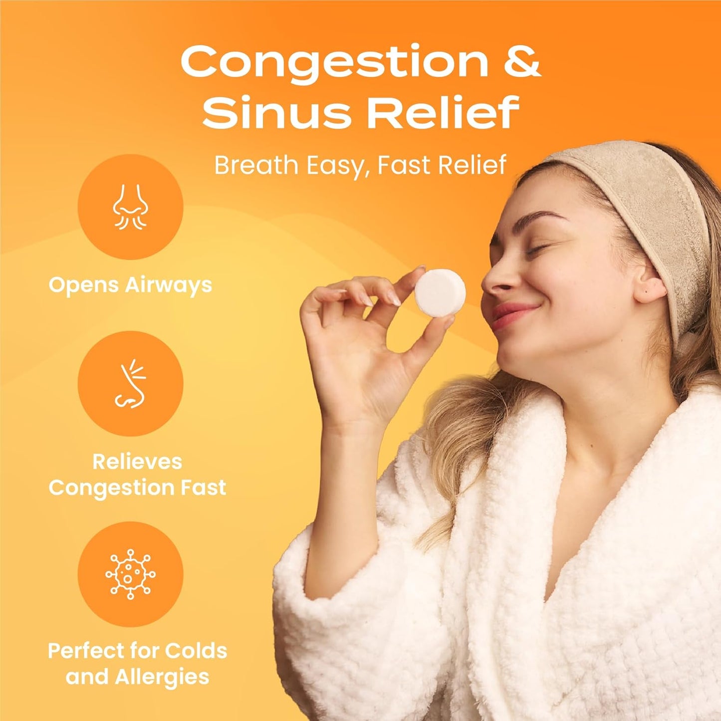 Shower Steamers Aromatherapy 15 Pack - Christmas Stocking Stuffers for Men, Birthday Gifts for Women, White Elephant, Relaxation, Self Care - Citrus