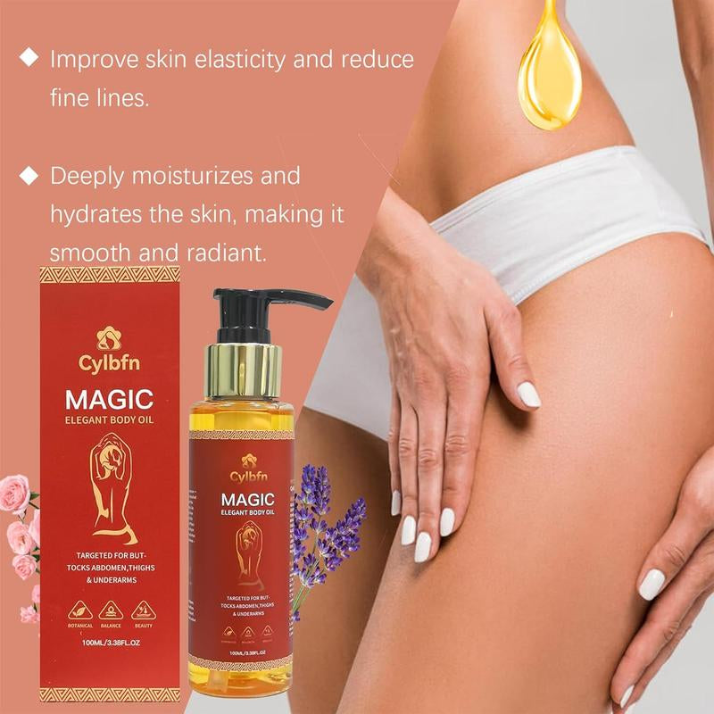 Magic Body Firming Oil – Hydrating Shower Oil & Skin so Soft Treatment with Magic Body Oils – Firming Body Lotion Alternative for Arms, Chest, Thighs – Infused with Vitamin E, Rosehip & Almond Oils