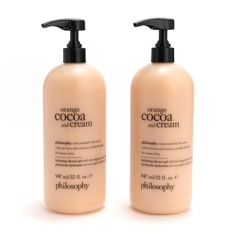 Philosophy Supersize Holiday Treats Shower Gel Duo 32oz – 3-in-1 Shampoo, Bubble Bath & Body Wash (Choose Scent)