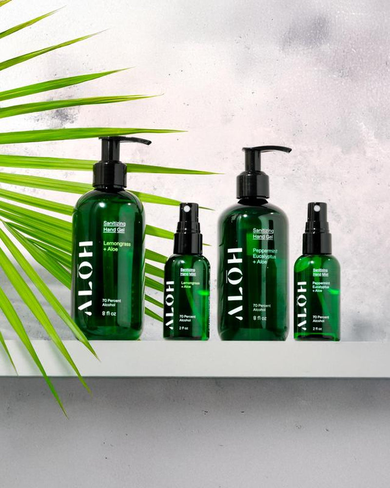 Sanitizing Hand Mist Peppermint Eucalyptus & Aloe Ethyl Smooth 70% Alcohol 2 Fl Oz Refreshing Formula