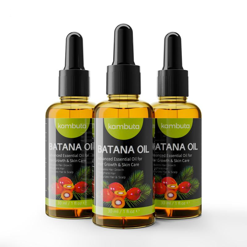 Kambuta Batana Oil Hair Care Scalp Essence - Moisturizing Care for Healthy Hair Growth, Recovery of Dry and Damaged Hair, 100% Oil, from Honduras. Organic Haircare Moisturize Hydrating Moisture Moisturizer Hydrate