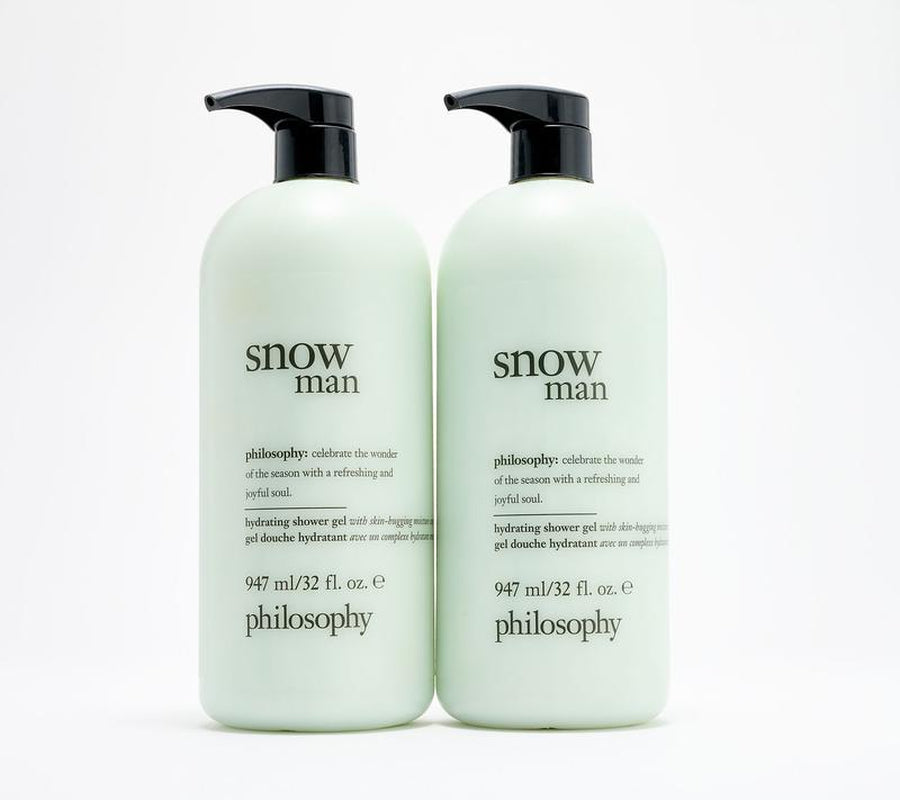 Philosophy Supersize Holiday Treats Shower Gel Duo 32oz – 3-in-1 Shampoo, Bubble Bath & Body Wash (Choose Scent)
