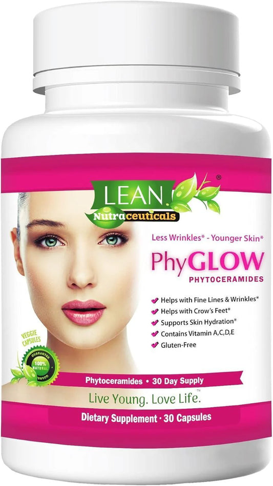Skin Care Phytoceramides, 90 Day Hydration Focus Super Ceramide Supplements for Women and Men, Wrinkle Support Factor Pills, Give Youth to the Face with Multivitamin A, C, D, E Gluten Free 90 Capsules