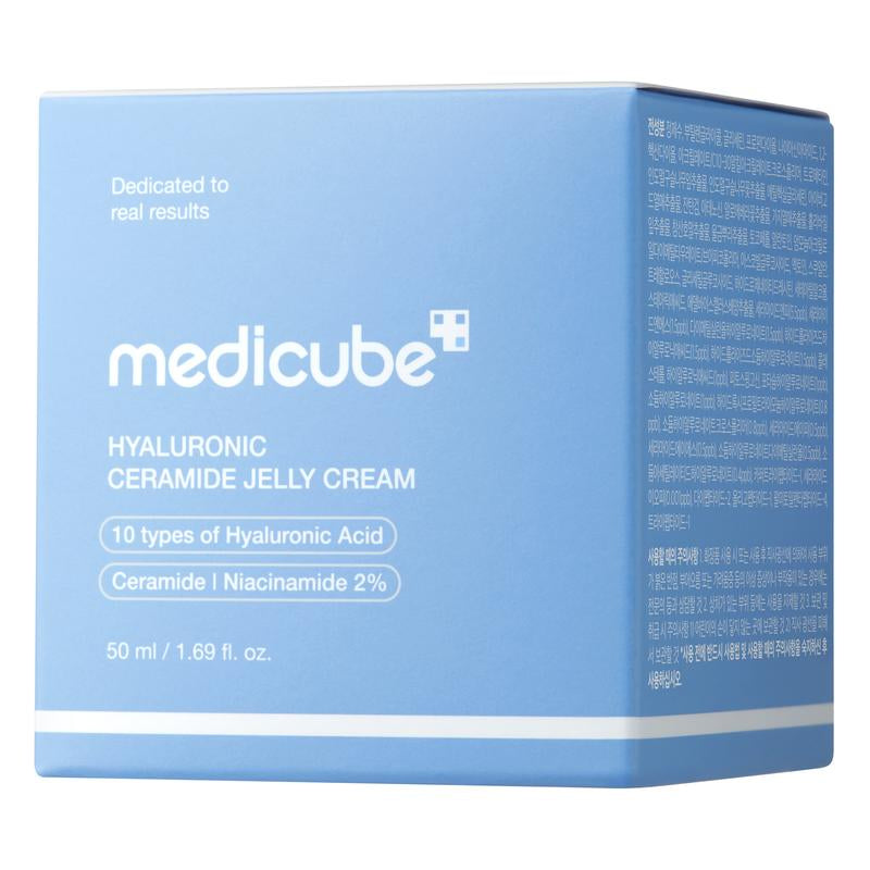 [Medicube] Hyaluronic Acid Moisturizing Jelly Cream | Daily Moisturizer for All Skin Types | Long-Lasting Hydration with Hyaluronic Acid, Ceramides, Multi Peptides | Supports Skin'S Natural Barrier | 1.09 Fl.Oz