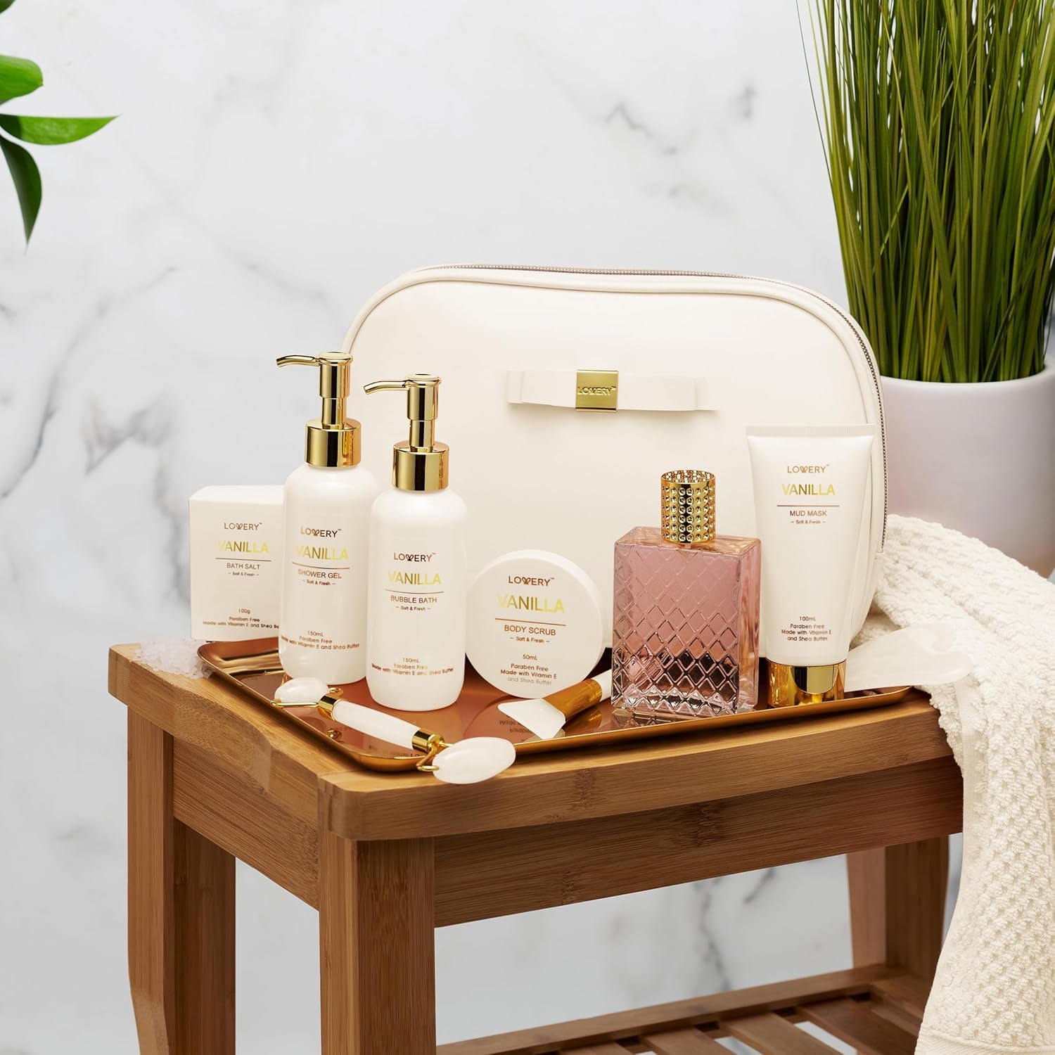 Vanilla Spa Gift Basket for Women