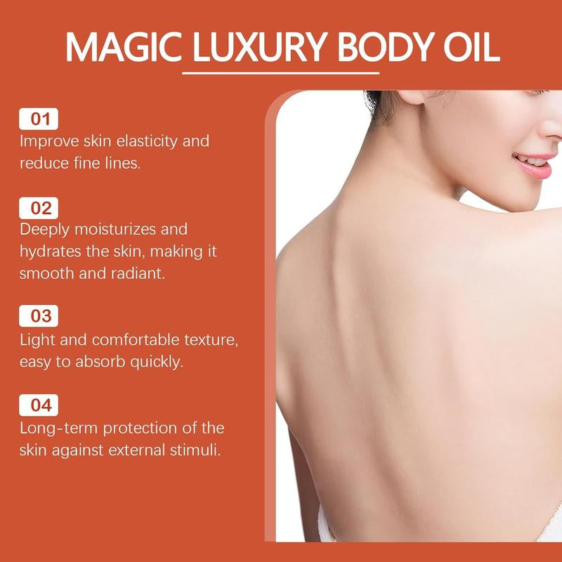 Magic Body Firming Oil – Hydrating Shower Oil & Skin so Soft Treatment with Magic Body Oils – Firming Body Lotion Alternative for Arms, Chest, Thighs – Infused with Vitamin E, Rosehip & Almond Oils
