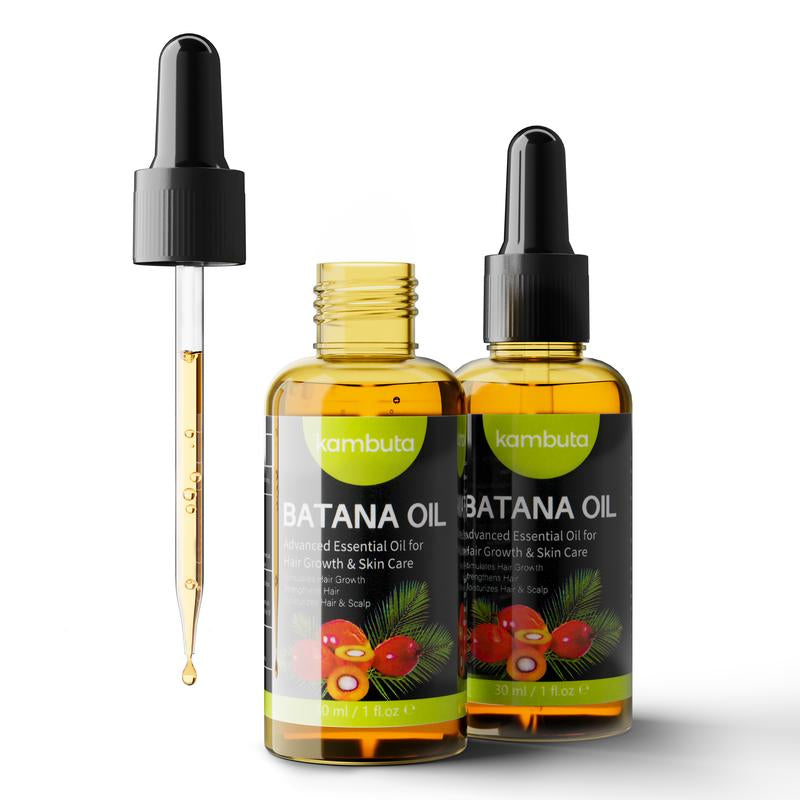 Kambuta Batana Oil Hair Care Scalp Essence - Moisturizing Care for Healthy Hair Growth, Recovery of Dry and Damaged Hair, 100% Oil, from Honduras. Organic Haircare Moisturize Hydrating Moisture Moisturizer Hydrate