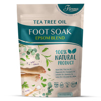 Tea Tree Foot Soak Blend 14.1 Oz - Epsom Salt with Essential Oils for Healthy Toenails, Soothing Relief, Callus Softening - Pedicure Therapy for Soft, Rejuvenated Feet