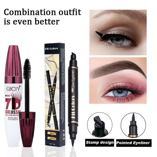 7D Waterproof Volume Mascara, Long Lasting Natural Curling Lashes for Professional Eye Makeup, Made for Women and Girls