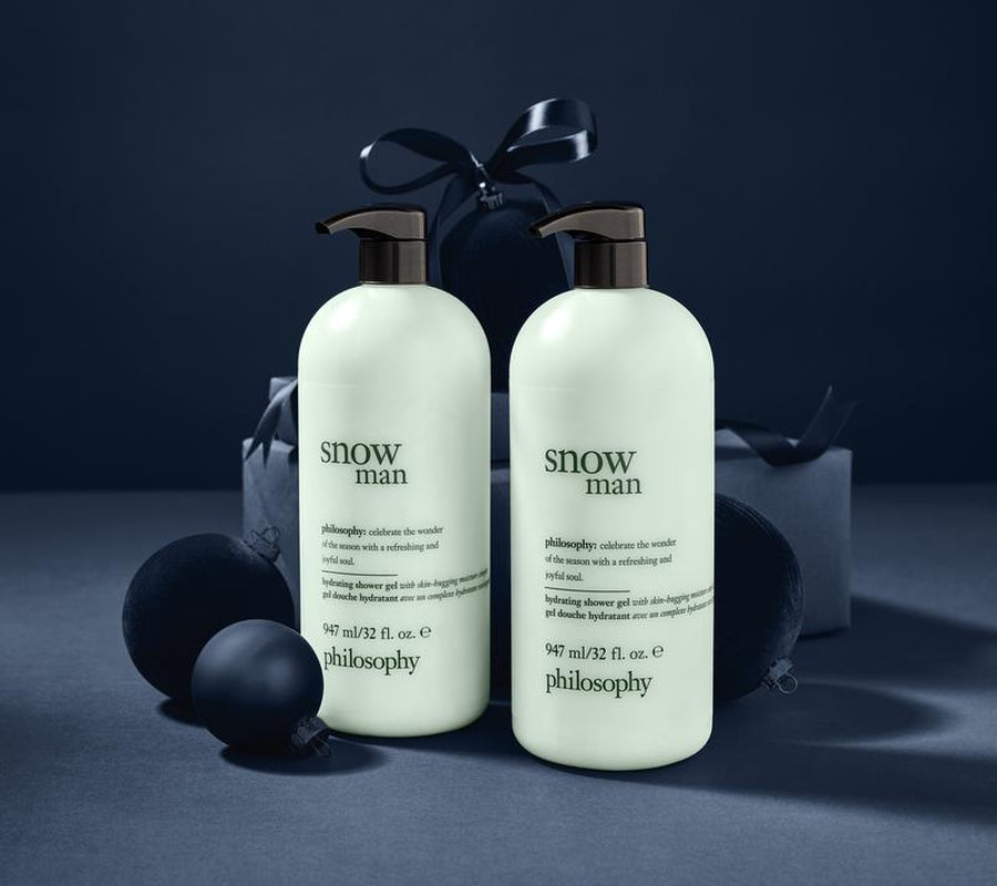 Philosophy Supersize Holiday Treats Shower Gel Duo 32oz – 3-in-1 Shampoo, Bubble Bath & Body Wash (Choose Scent)